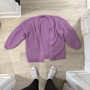 ZYIA Purple Knit Cardigan - Medium